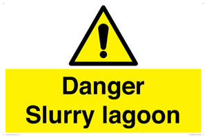 Danger Slurry lagoon